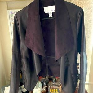 Deep purple jacket with suede inside